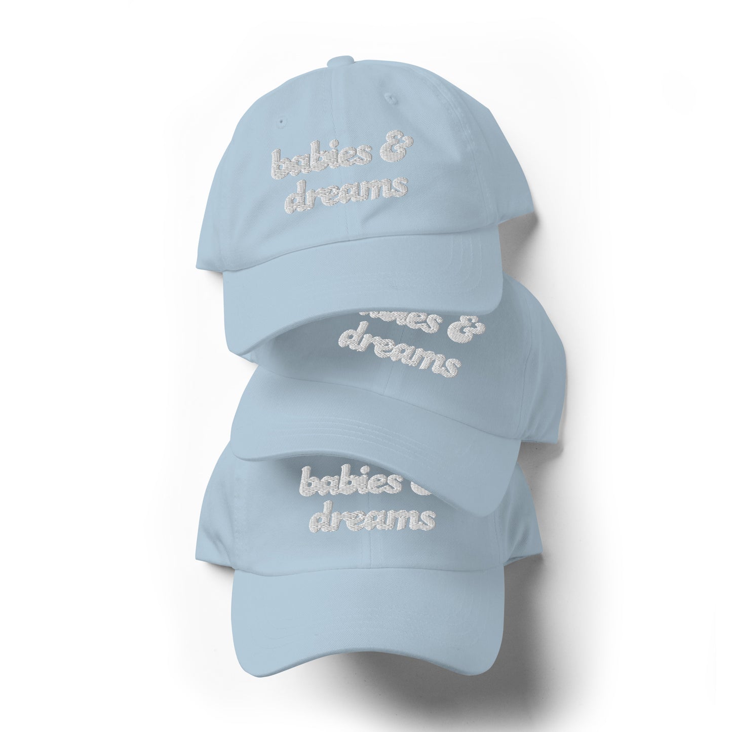 Babies + Dreams Retro Embroidered Baseball Hat