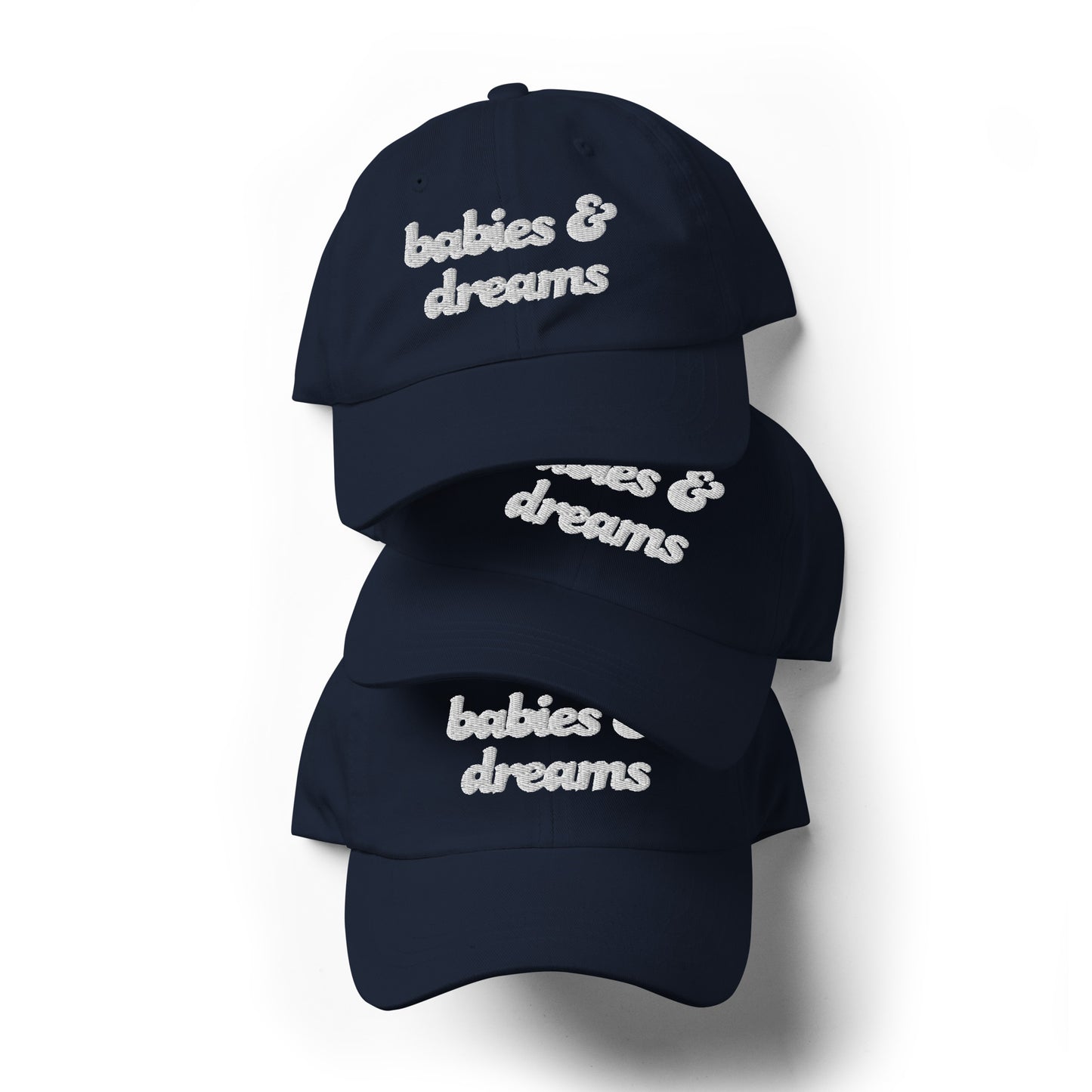 Babies + Dreams Retro Embroidered Baseball Hat