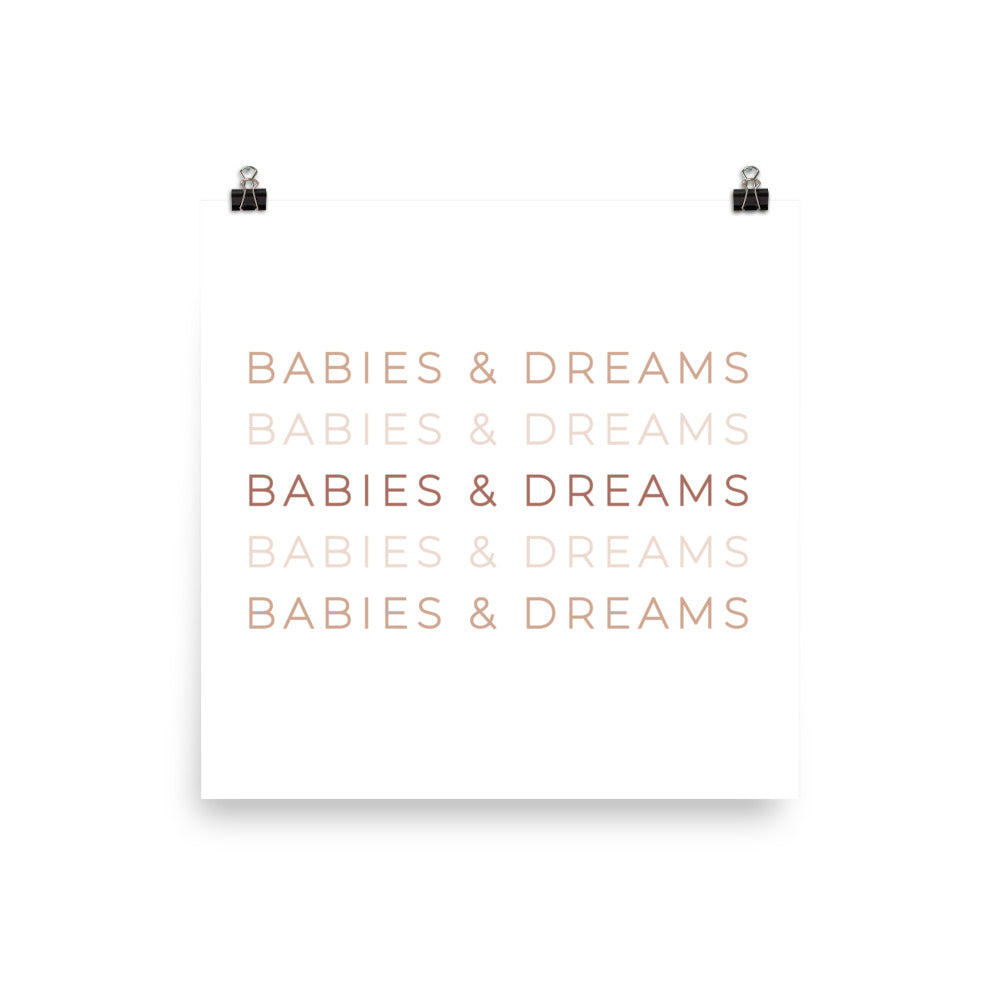 Babies + Dreams Print