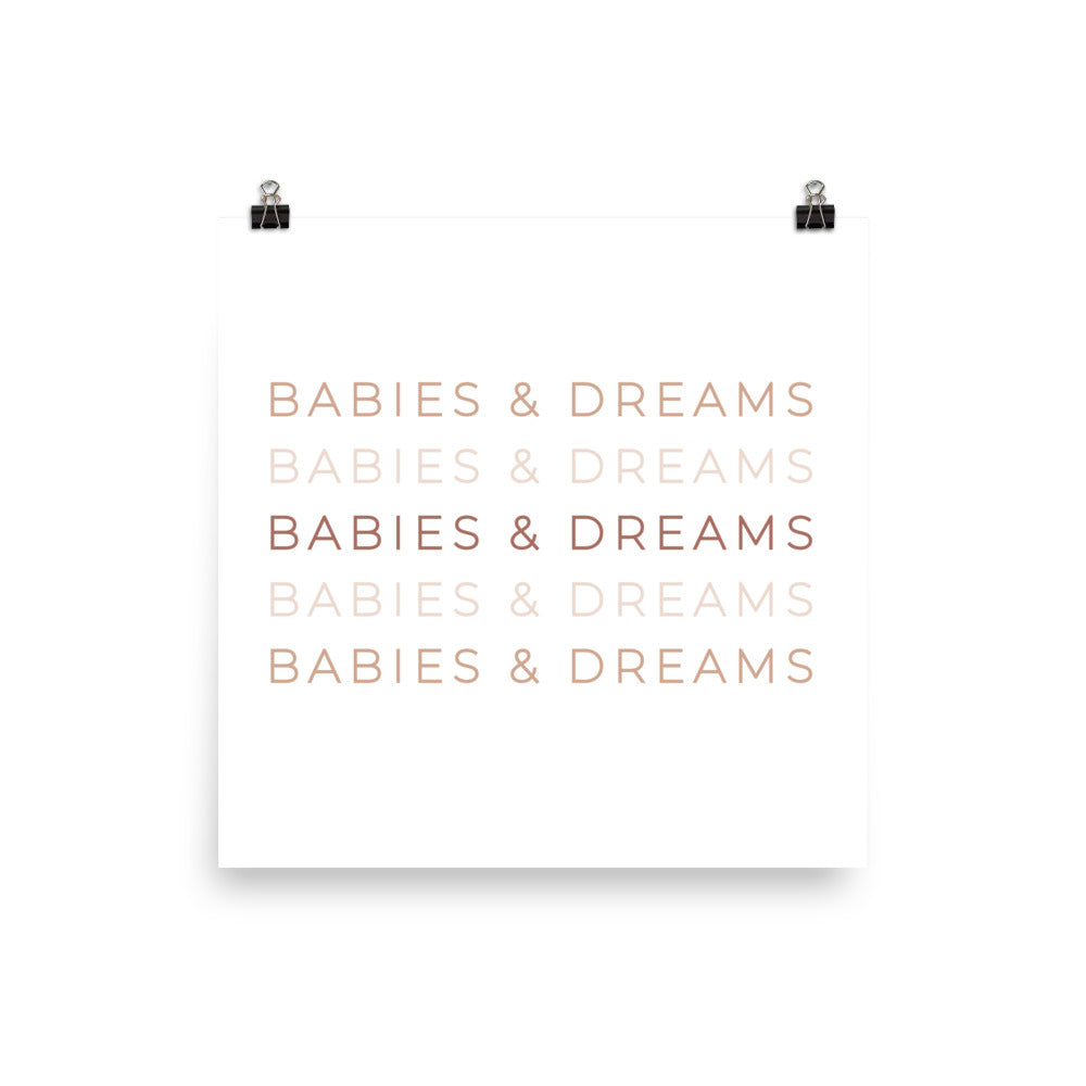 Babies + Dreams Print